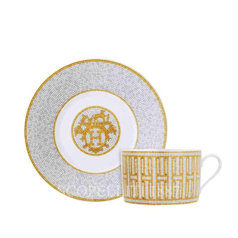 hermes cup and saucer set.